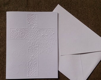 CROSS embossed cards (set of 10 cards)