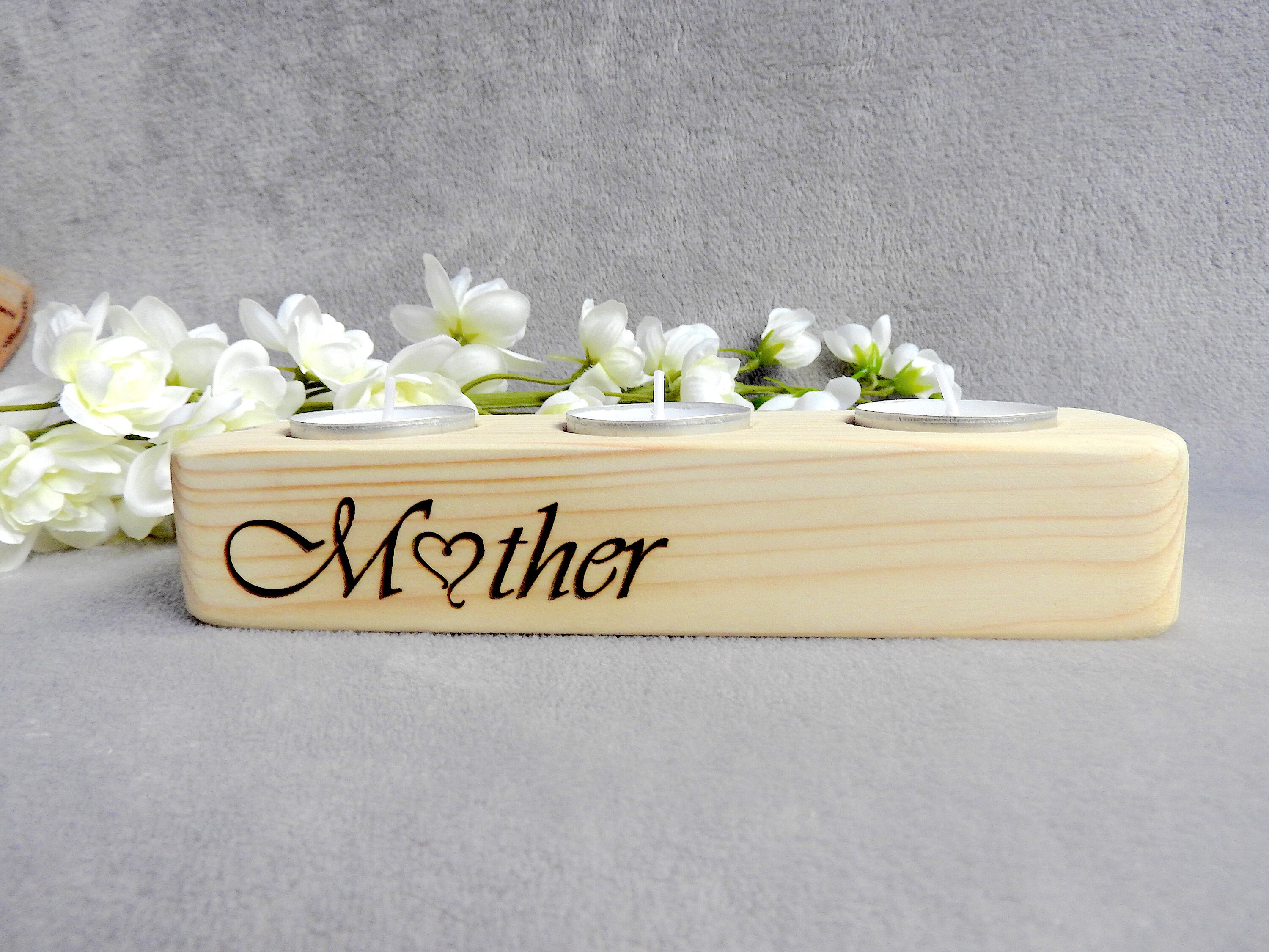 Mum Tea Light Candle Holder Mothers Day Birthday Gift Mum Etsy