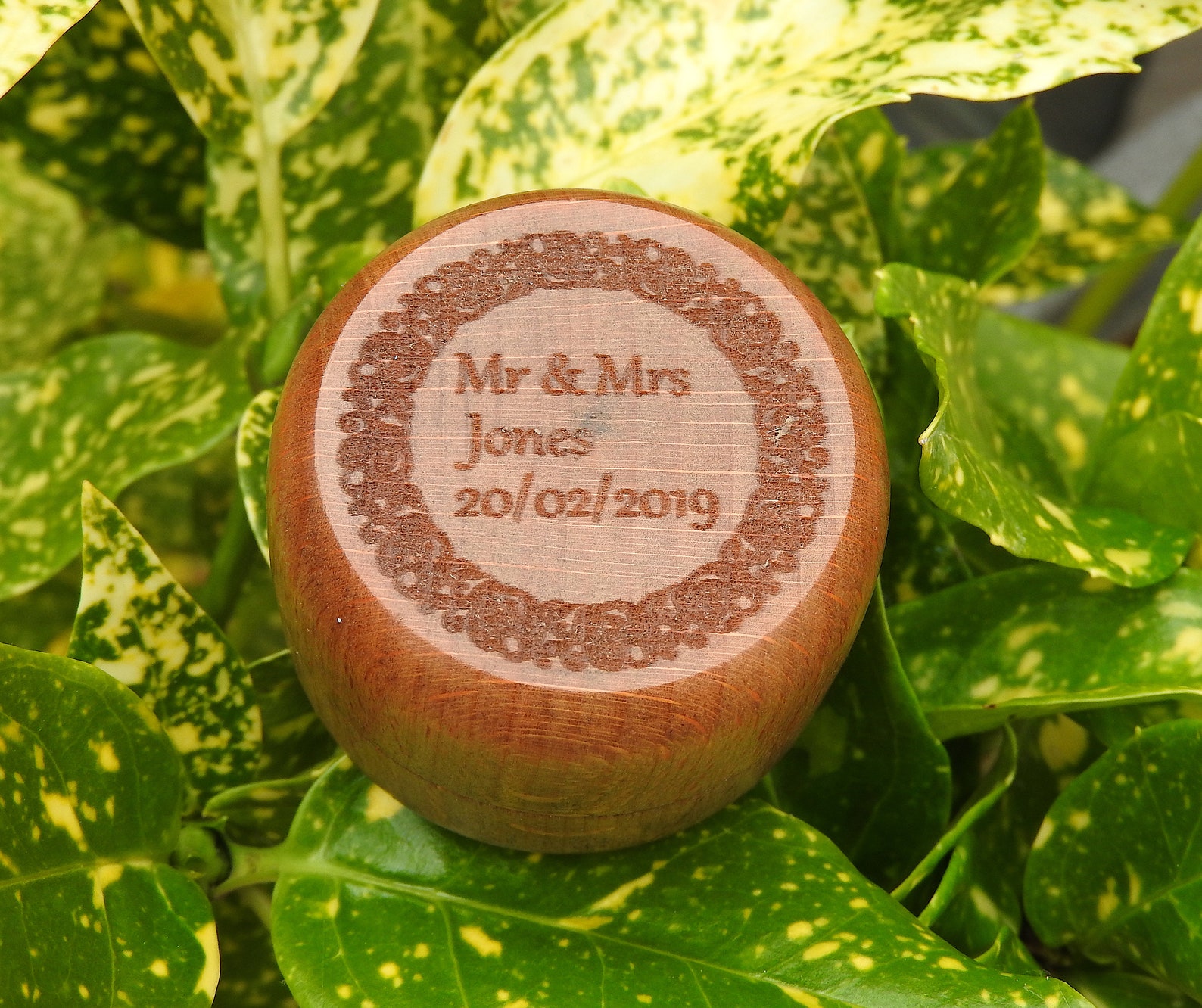 Personalised Wood Ring Box Proposal Wedding Keepsake Ring Etsy