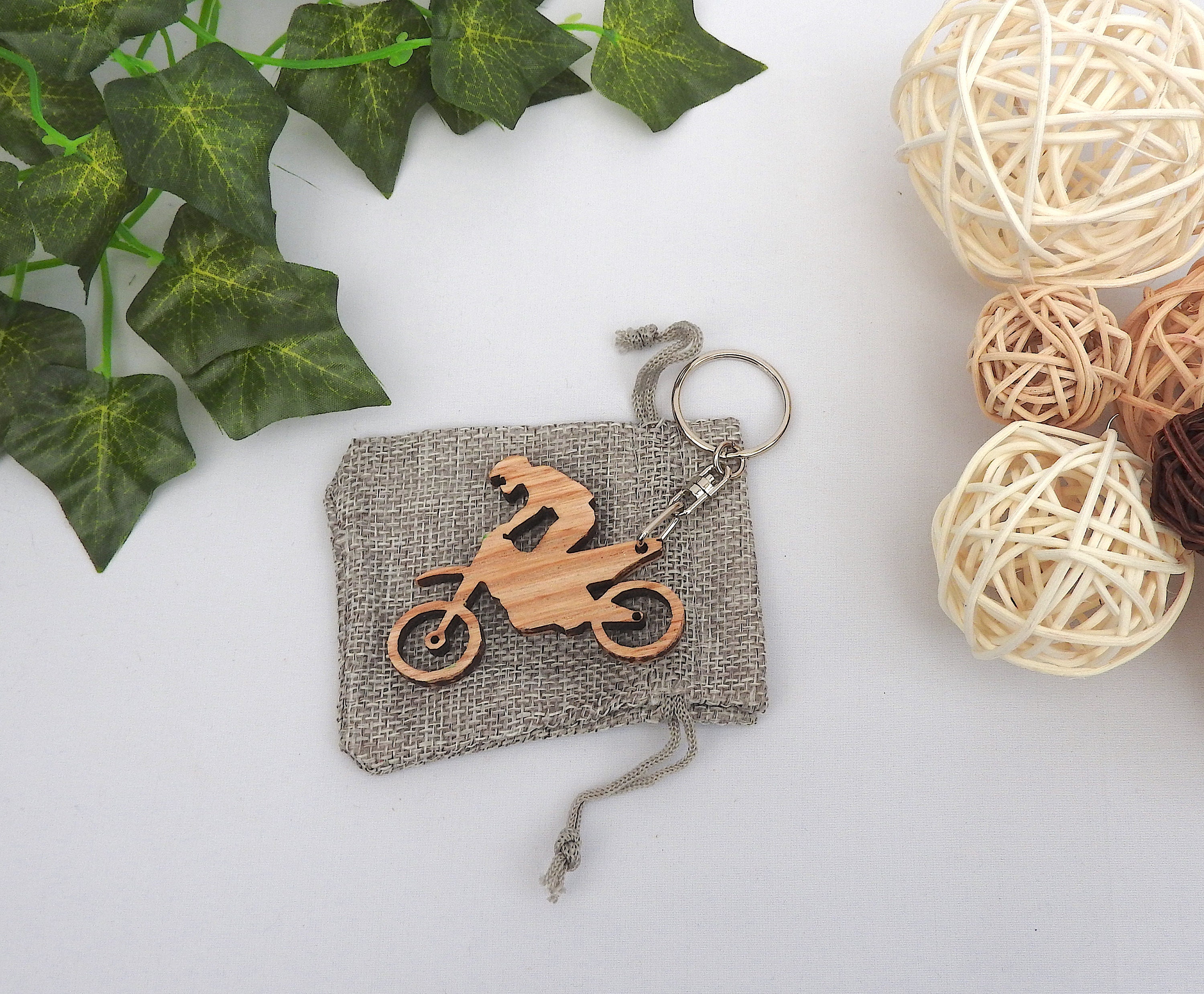 Motorbike Keyring Motorcycle Keychain Wooden Keyring Gifts Etsy UK