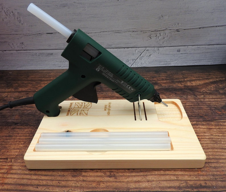 Hot Glue Gun Stand Hot Glue Gun Holder Wooden Stand Craft Etsy UK
