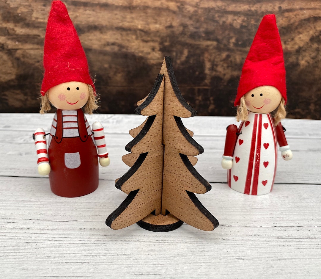 Wooden Christmas Tree Christmas Decorations Small Xmas Table - Etsy UK