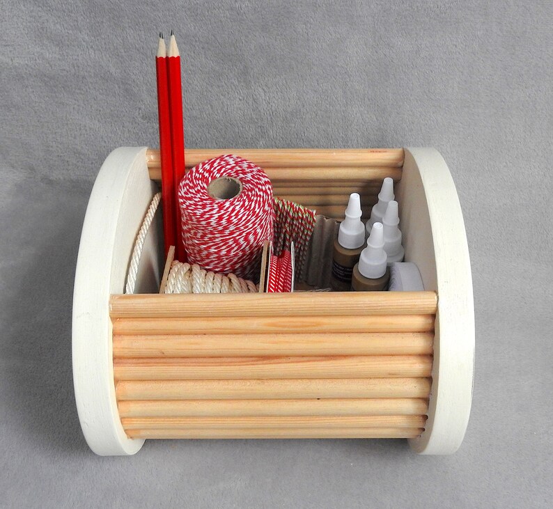 Wooden Storage Desk Tidy Small Craft Storage Ideas Small Etsy