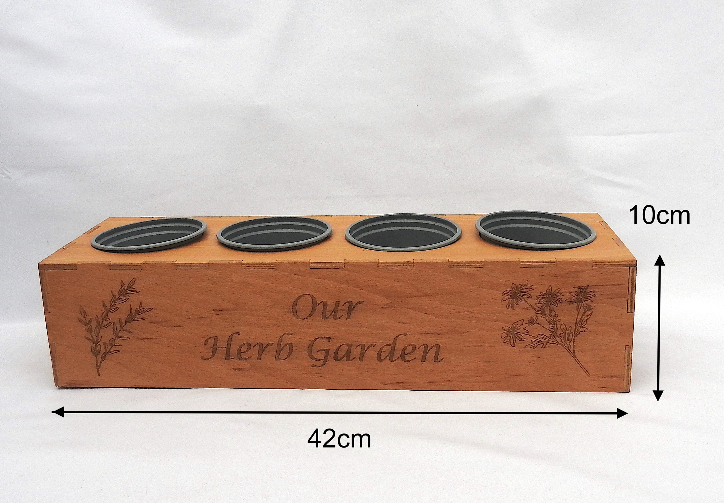 Herb Garden Window Box Personalised Gift Indoor Garden | Etsy