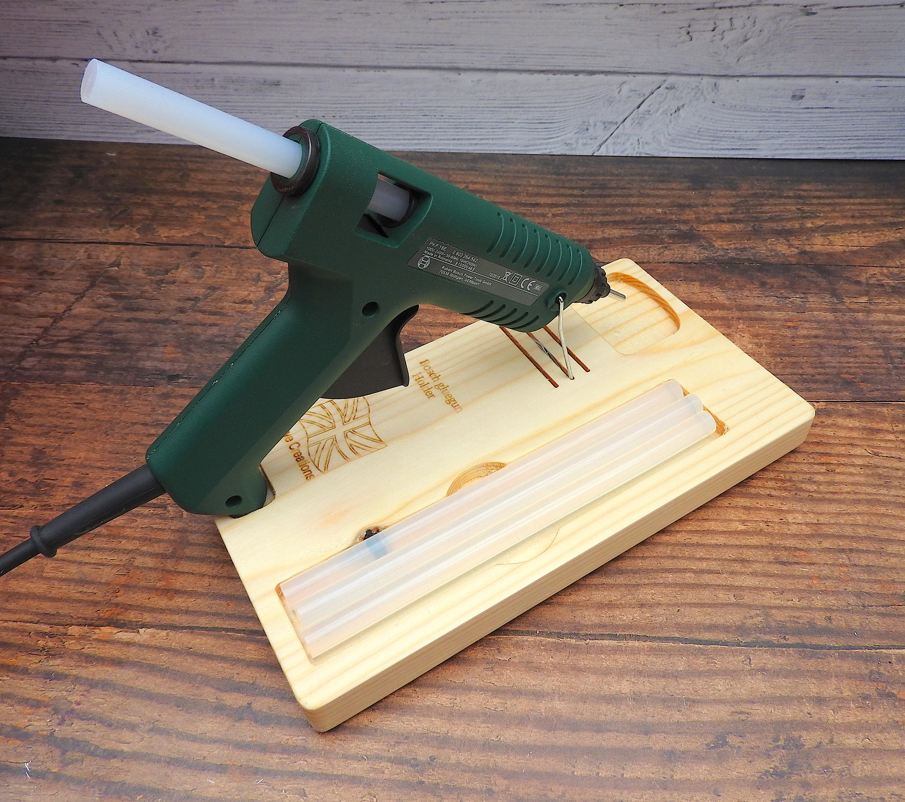 Hot Glue Gun Stand Hot Glue Gun Holder Wooden Stand Craft Etsy UK