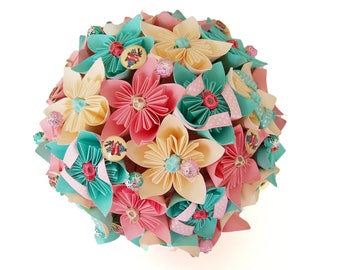 Bouquet de mariée "romance acidulée"
