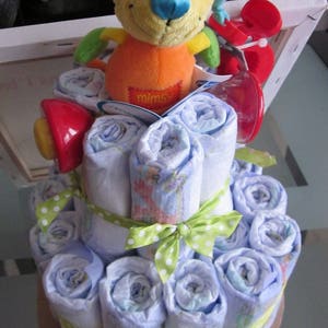 Cadeau de naissance pour bébé  Gâteau de couches renard Margot