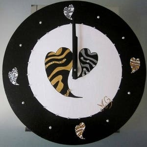 Horloge en disque vinyle 33 tours thème JJ Goldman - L'Atelier d'Ombeline