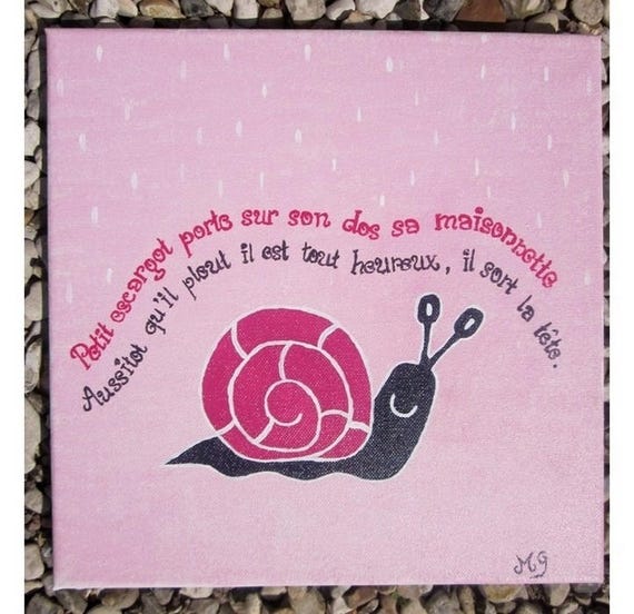Tableau Pour Chambre De Bebe Ou D Enfant Rose Violet Etsy