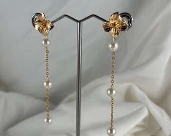 Boucles d’oreilles jennyfer doré et ivoire