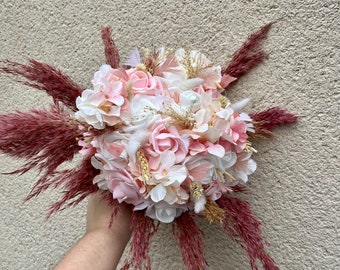 Bouquet mariée fleur séchées eloise