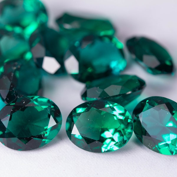 Lab Created Emerald Etsy