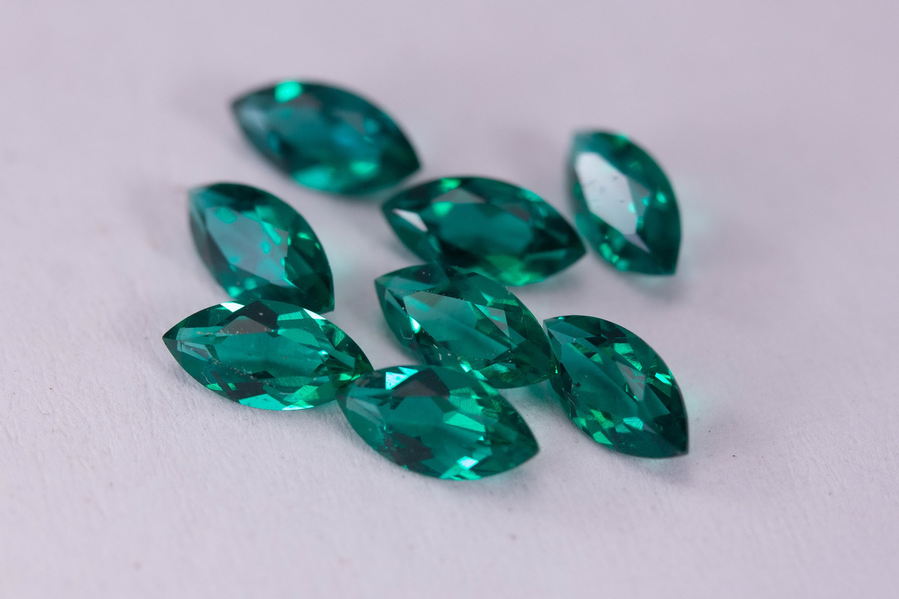 Lab Created Emerald Hydrothermal Emerald Marquise shape Etsy
