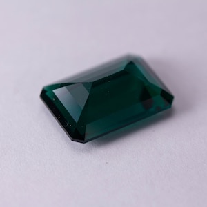 Lab Created Emerald Hydrothermal Emerald Emerald shape AAA Quality Various Sizes Faceted Loose gemstone image 7