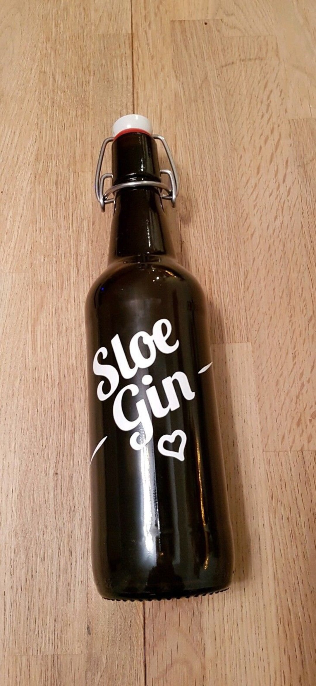 8 Personalised Sloe Gin Bottle Labels – Vinyl Sticker, UK Made, Christmas Gift Ready