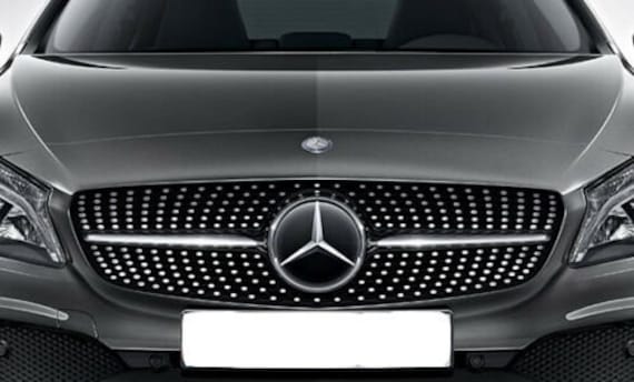 Mercedes Benz A Class W176 Front Grille Diamond Chrome Stickers decals Etsy