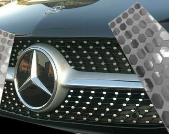 Mercedes Benz A Class W177 Front Grille Chrome Silver Stickers/Decals