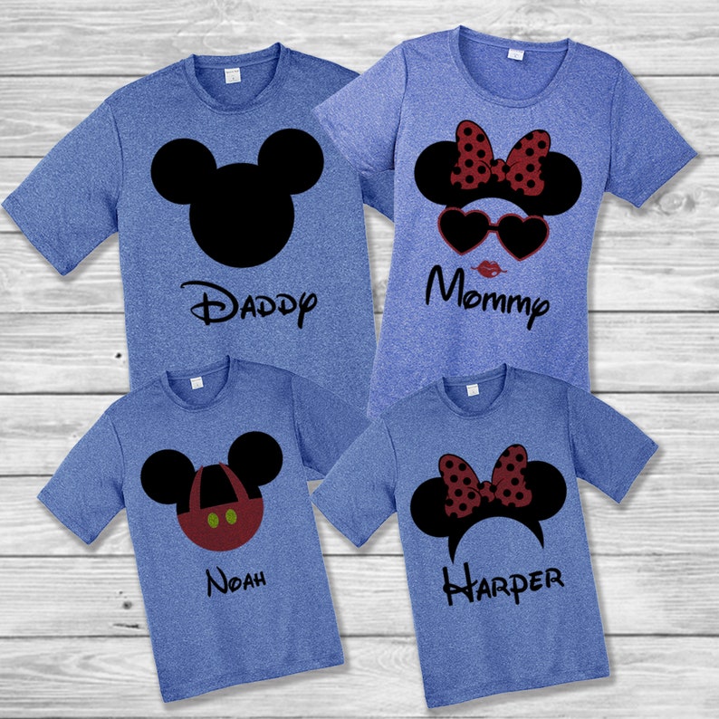 dri fit disney family shirts