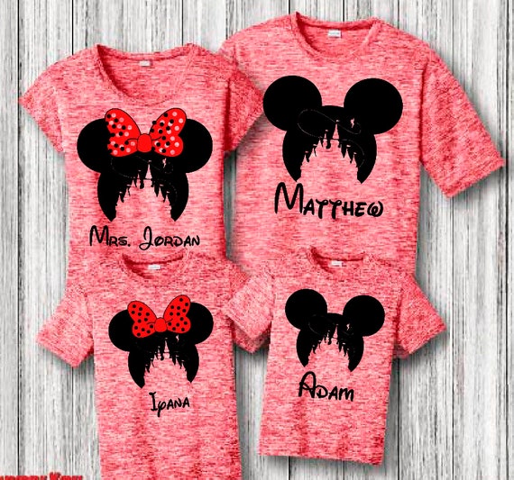 dri fit disney family shirts