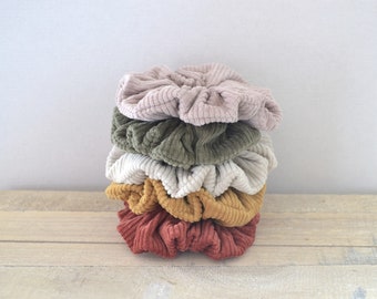 Corduroy scrunchie