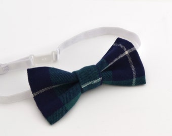 Noeud papillon tartan vert