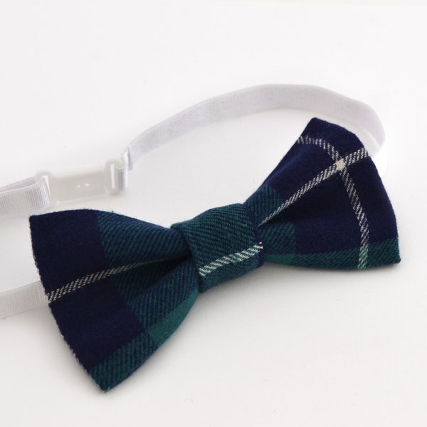 Noeud papillon tartan vert