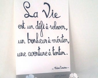 Citation De Mere Teresa Etsy France