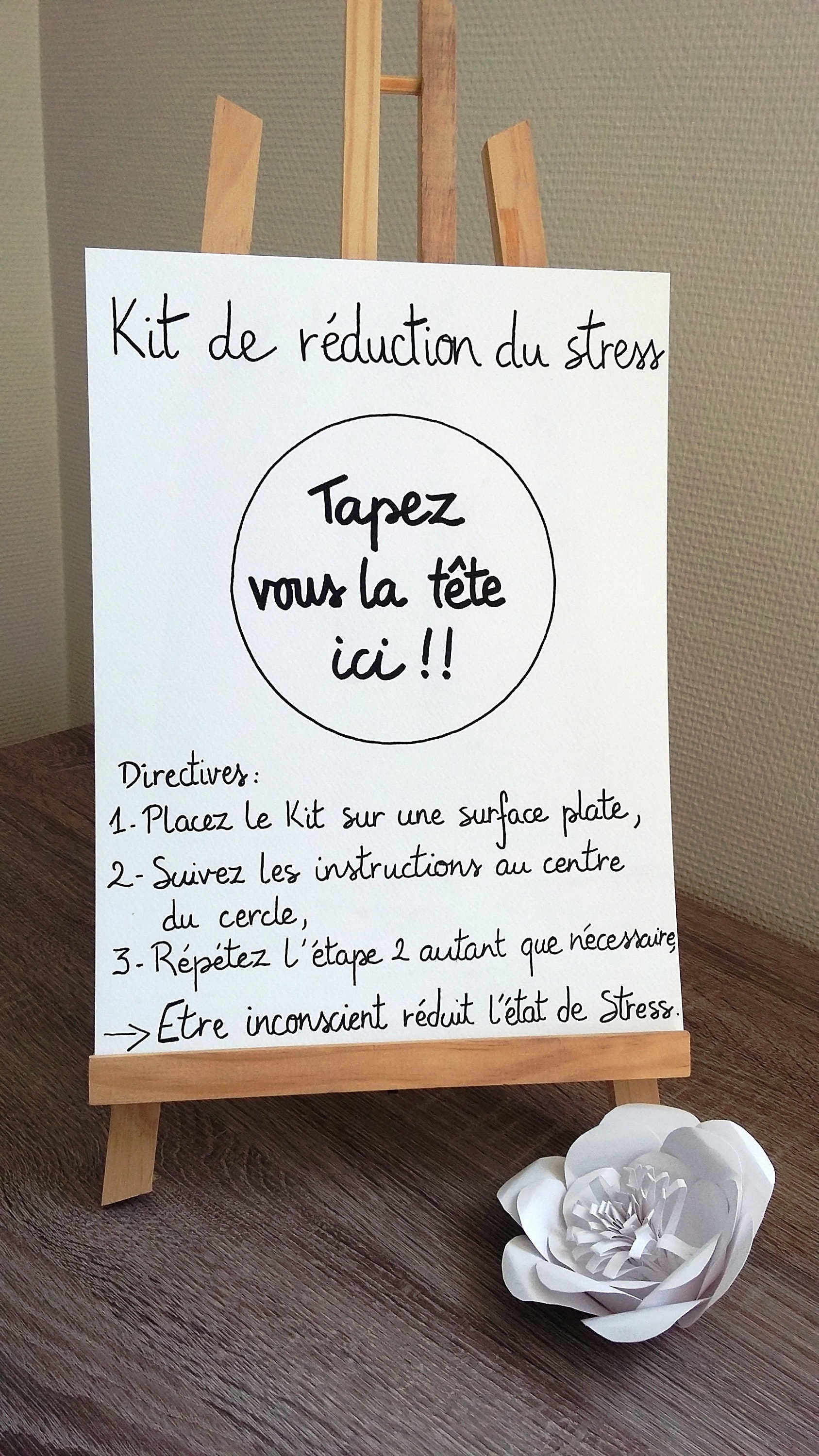 Affiche Citation Kit de Réduction Du Stress
