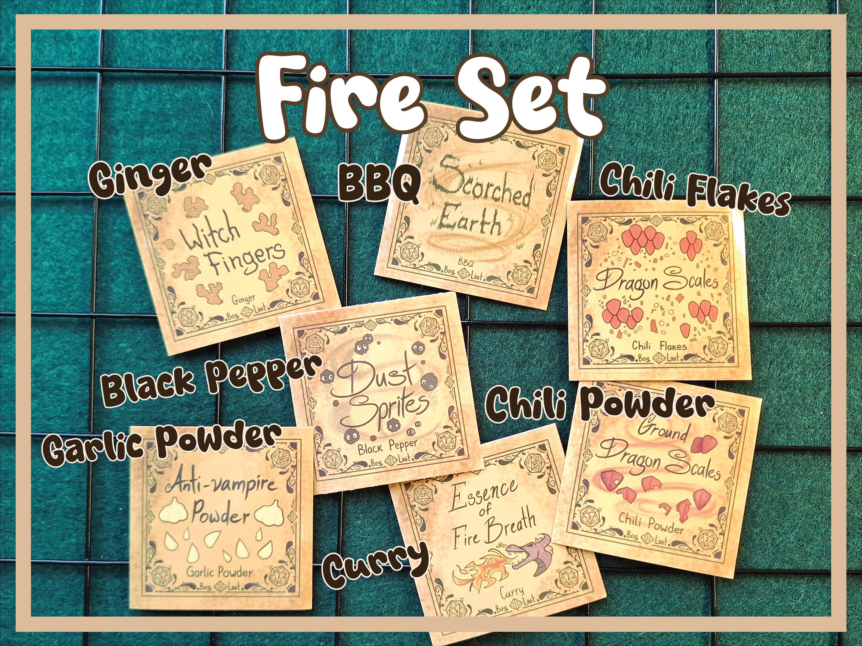 Fantasy Spice Labels | Magic Herb Stickers for Jars | Kitchen ...