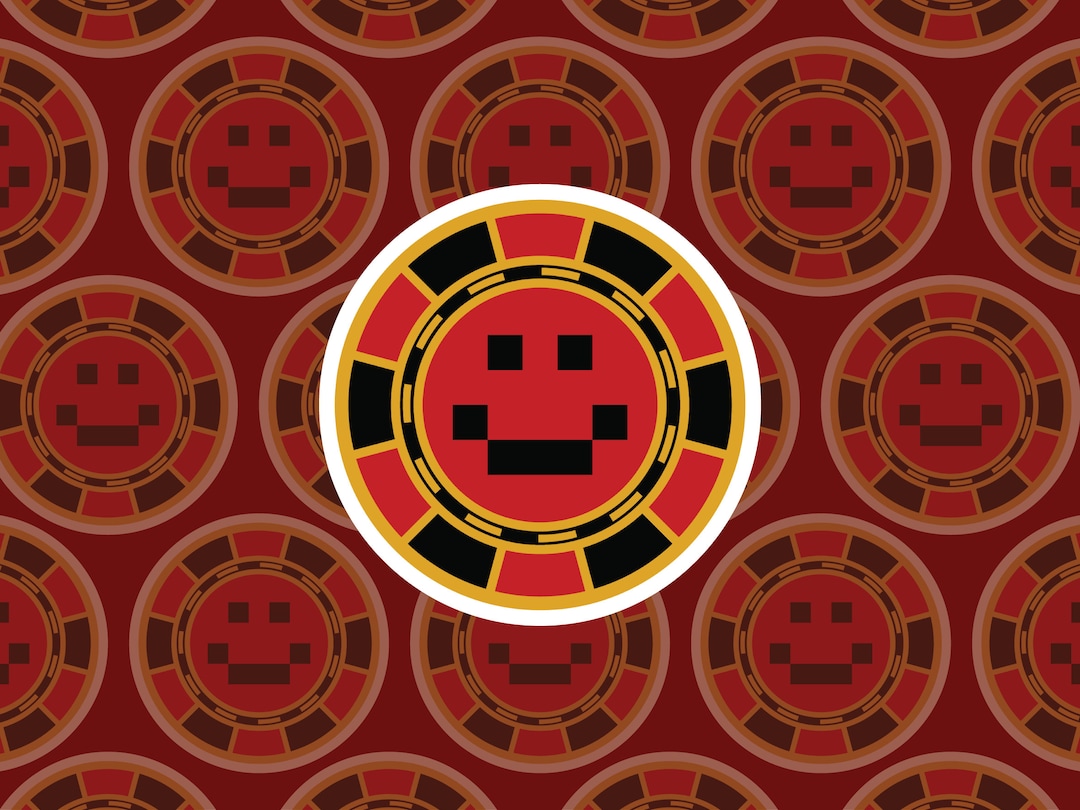 Quackity Sticker Las Nevadas Poker Chip Stickers DSMP Big Q Themed Etsy