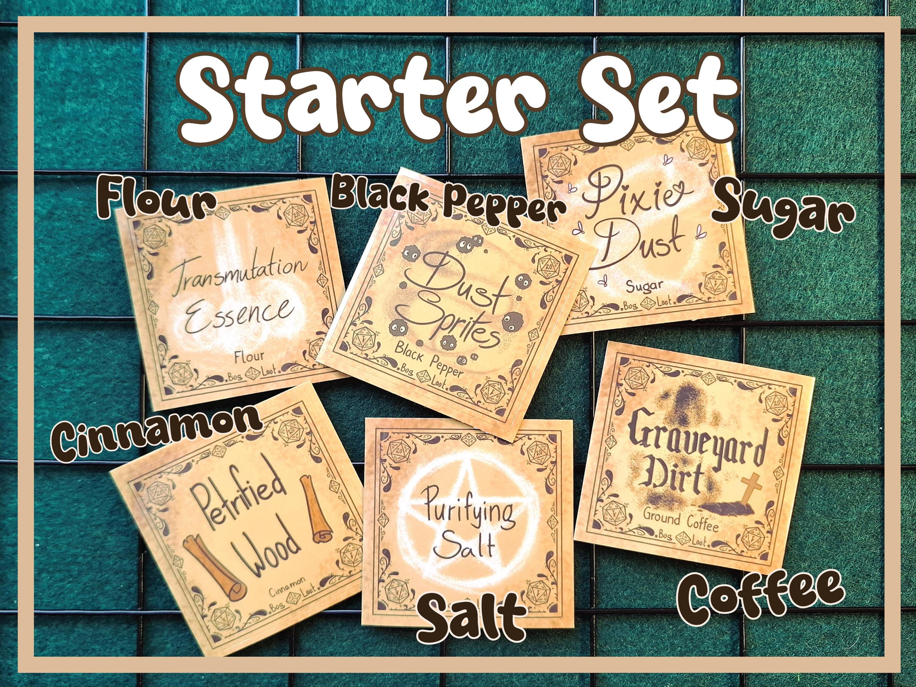 Dnd Spice Jar Labels | Dungeons and Dragons Herb Stickers | Magic ...