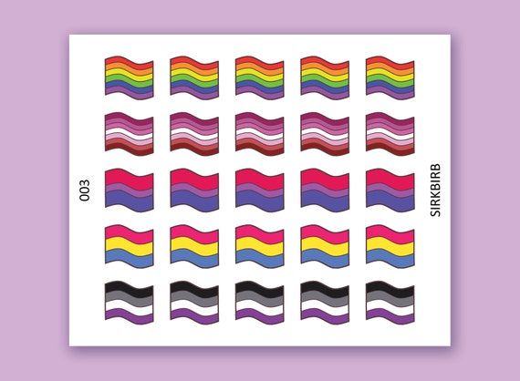 Lgbt Aufkleber Blatt Sexualitat Flagge Aufkleber Stolz Etsy