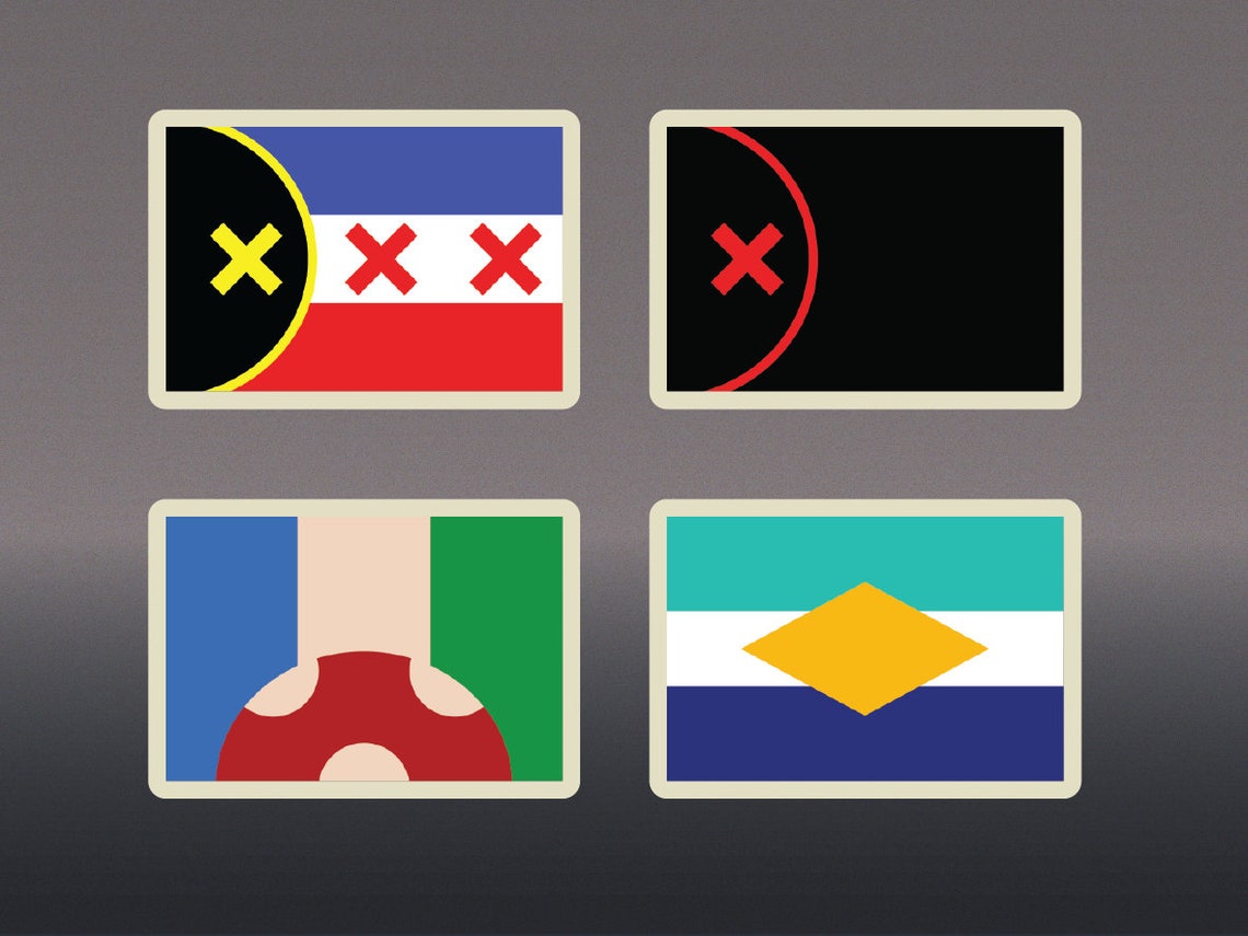 DSMP Flag Stickers / Dream SMP Countries / Lmanburg Manburg Etsy España