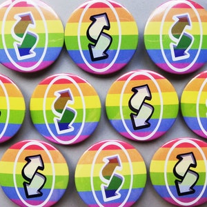 Lgbtq Uno Reverse Pins Gay No You Pin Set Rainbow No U Uno Etsy
