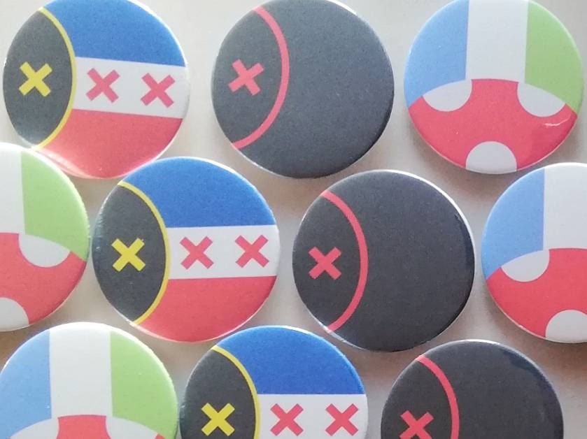 DSMP Flag Pins Lmanburg Manburg Kinoko Kingdom Pinback Etsy UK