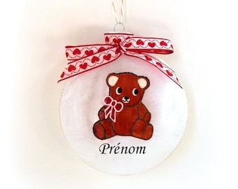 Boule Noël Fée Personnaliséefait Mainboule Noël Prénom Etsy