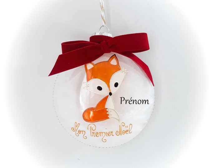 Boule Mon Premier Noël Personnalisée En Verre Boule Noël Personnalisée - Devousartmoi