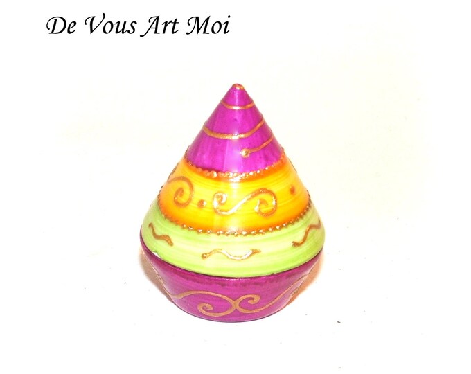 Porte encens coloré,peint main,support encens cône,support encens,en porcelaine,fait main,collection bohème
