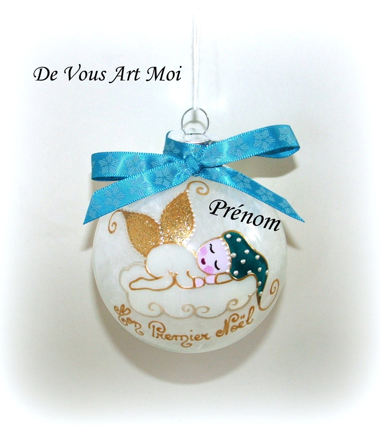 baby's first christmas angel ornament