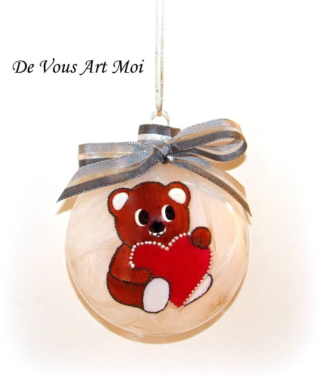 Personalized Christmas ornament Teddy bear Christmas personalized with