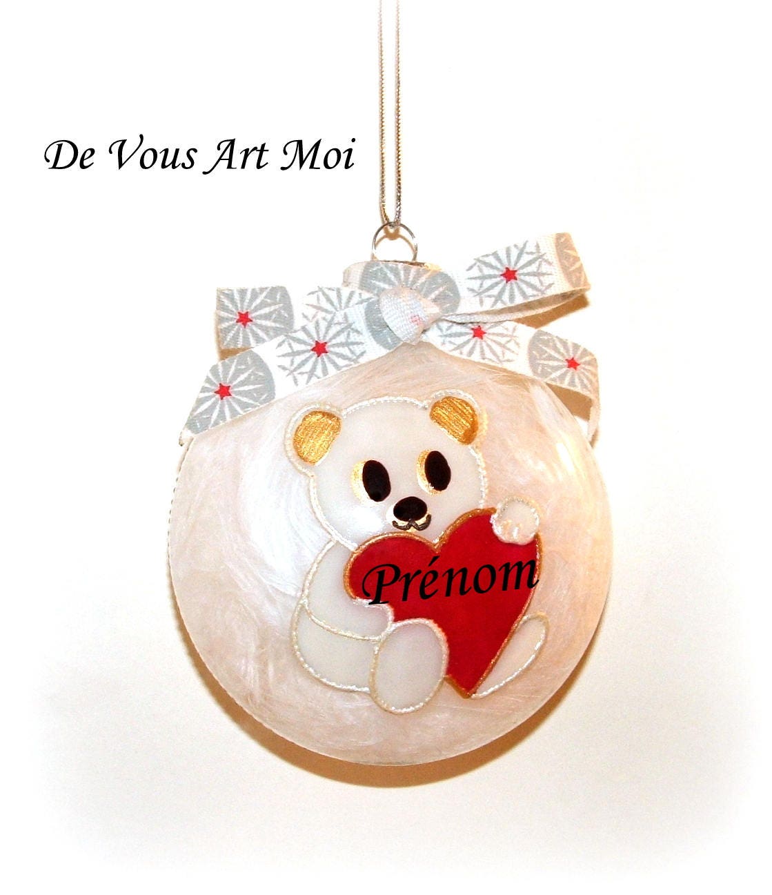 Boule De Noël Enfantboule Noël Prénom Personnalisé