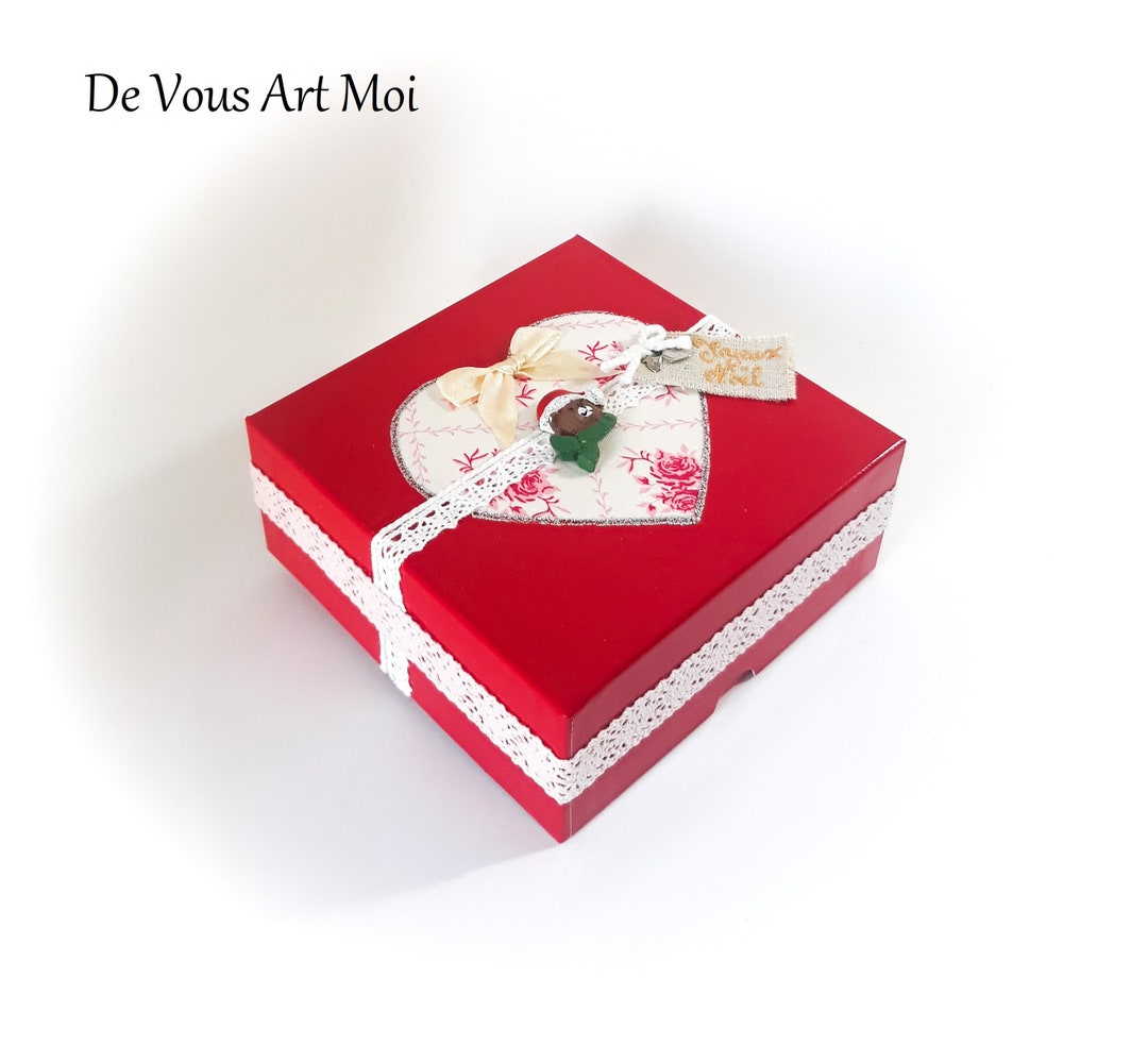 Christmas Theme Box Gift Box Original Handmade Christmas Eve Etsy