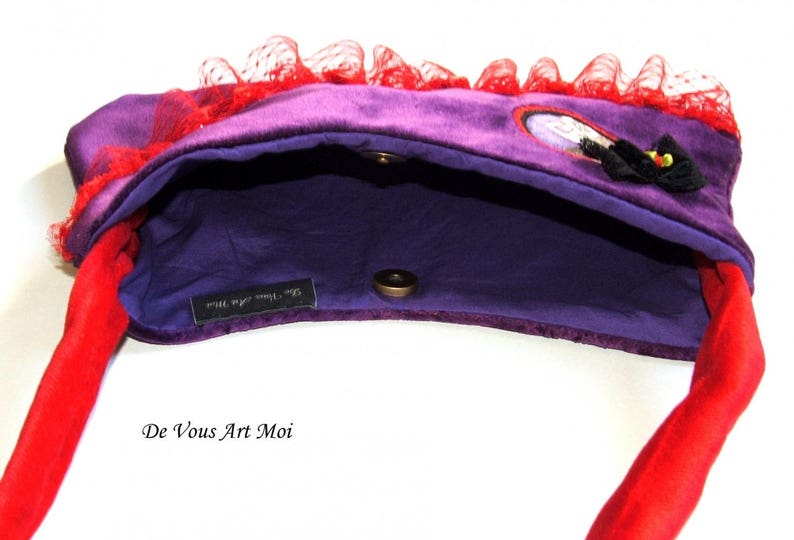small strap cloth bag Besace velvet woman bag handmade handmade