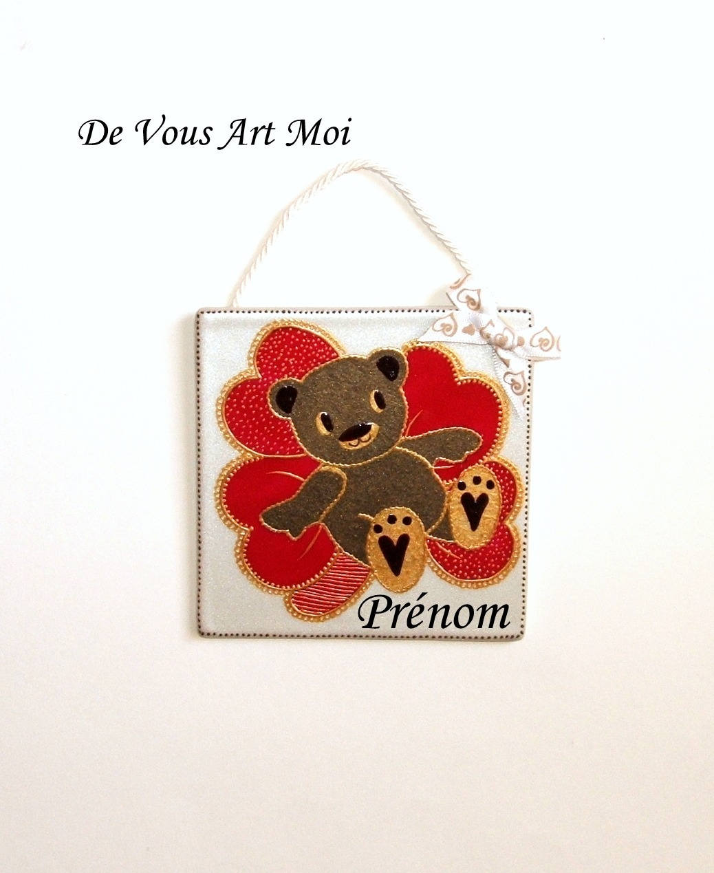 Plaque de Porte/Petit Tableau Enfant/Fait Main/À Personnaliser avec Le Prénom Votre Choix/Cadeau Enf