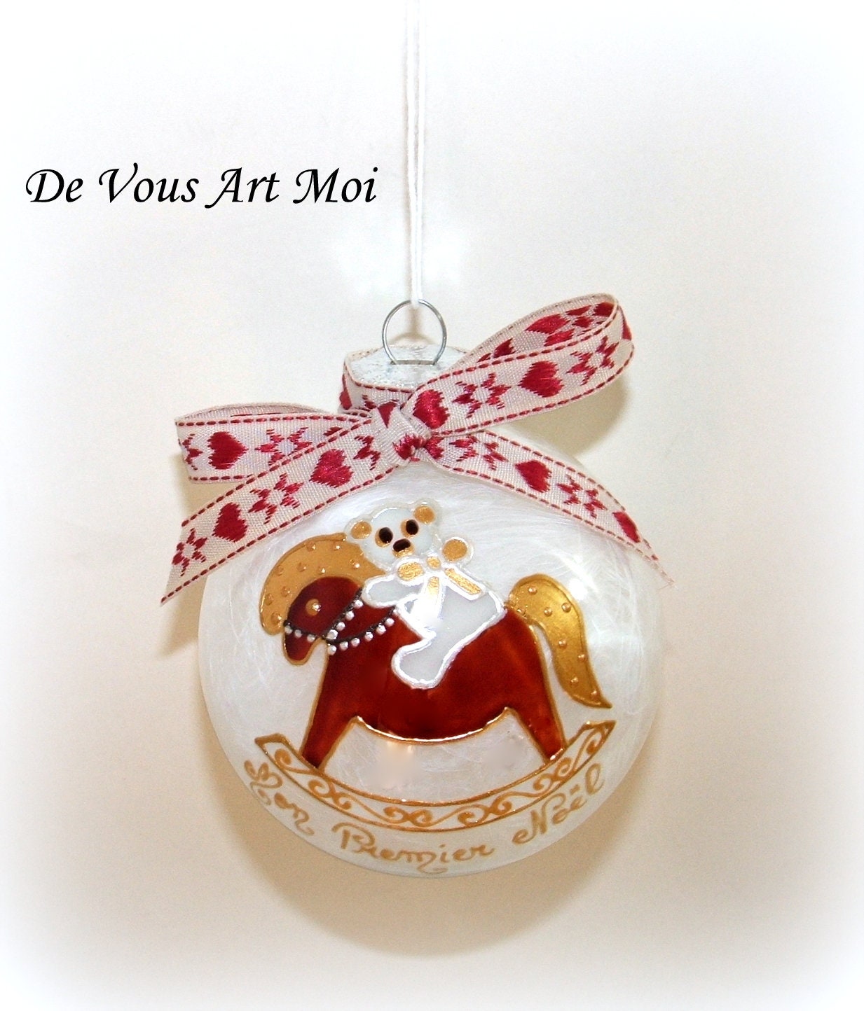 Boule Mon Premier Noëlboule Noël Prénom Personnaliséfait