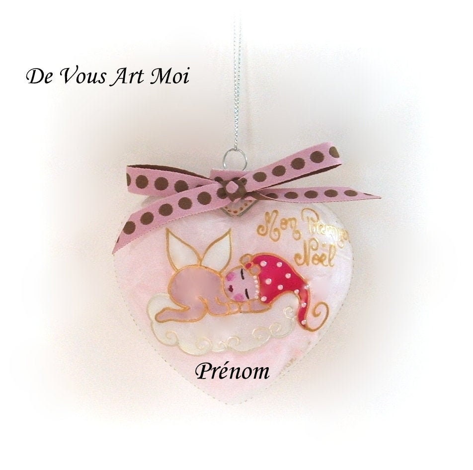 Boule Premier Noël Personnalisablefée Ange Lutineboule