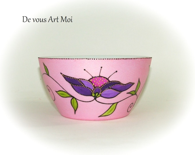 Bol porcelaine céramique coloré,bol déjeuner femme original,fait main artisanal