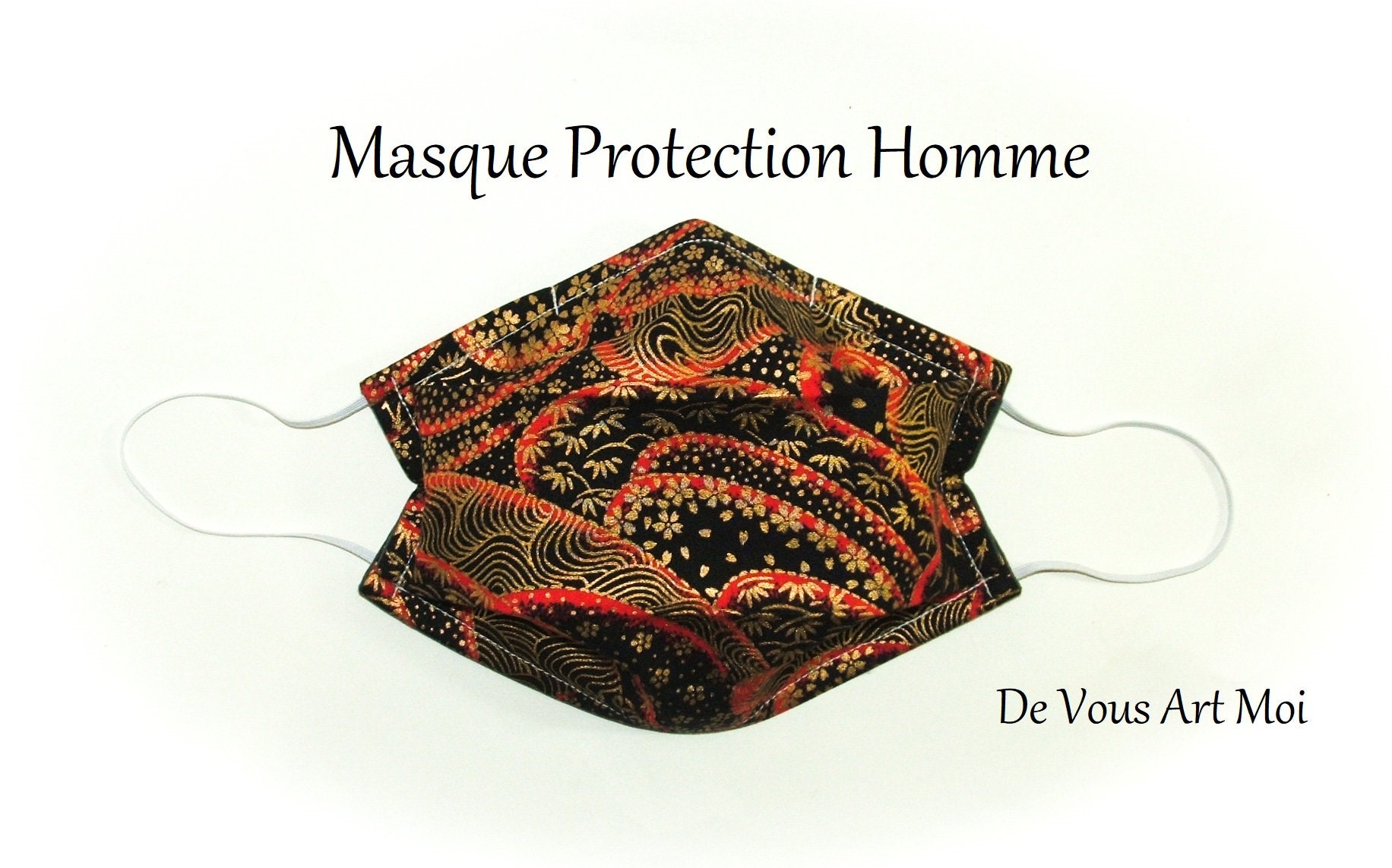 Masque de protection du visage en tissus réutilisable