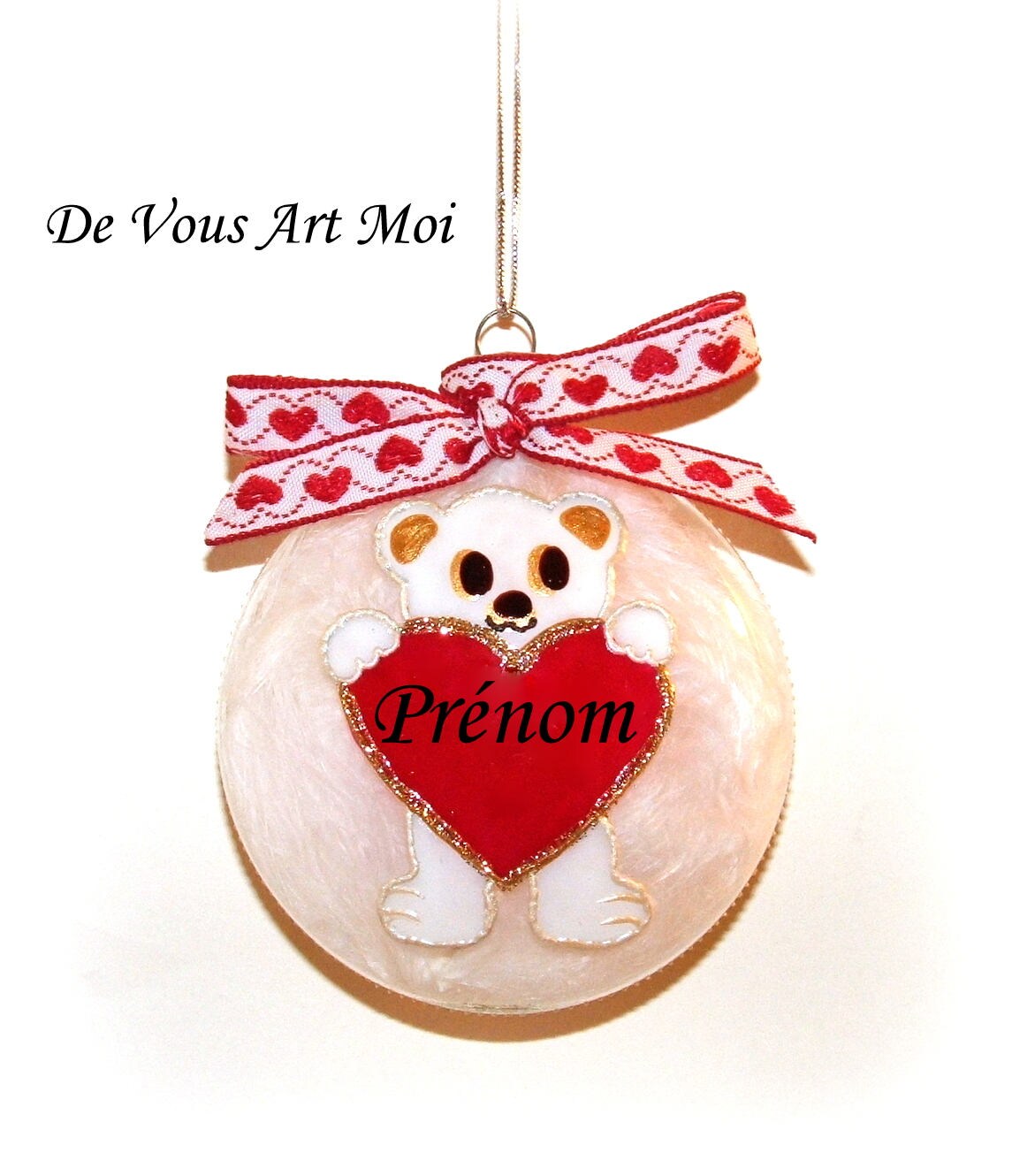 Boule Personnalisée Noëlfait Mainboule Noël Enfantourson
