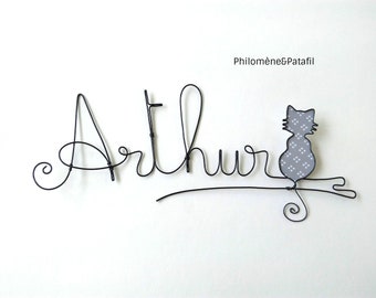 Chat Fil De Fer Etsy Chat Fil De Fer Etsy